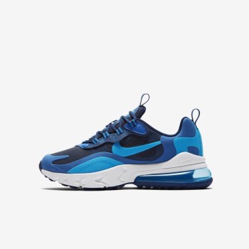 Nike Air Max 270 React - Nagyobb Gyerek Utcai Cipő - Kék/Kék